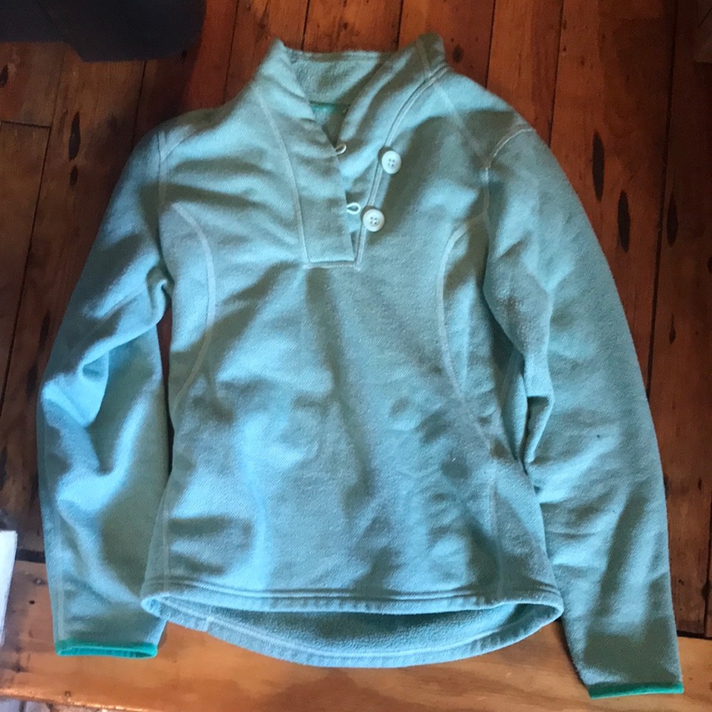 North face size womens small teal/ green pullover